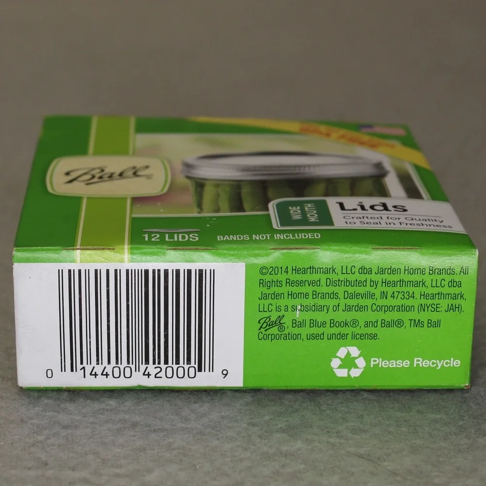 Ball Canning Lids Wide Mouth 12‎ Count Silver BPA Free Made in USA Replacement